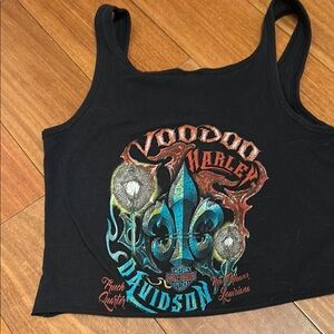 Harley Davidson Voodoo New Orleans Ladies Cut off Tank Top